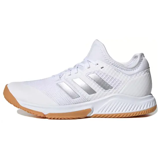 Adidas Court Team Bounce Badminton Shoes Women's Low-top White/Silver
