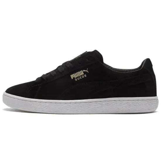 PUMA Suede Classic Metal Badge 'Black White'
