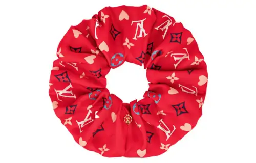 LOUIS VUITTON Hair Tie Women's Red