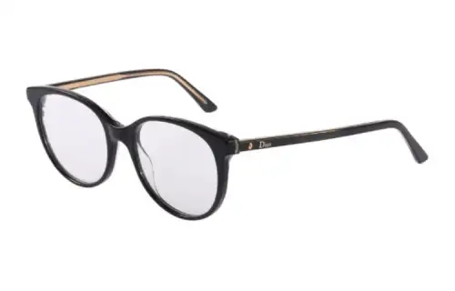 DIOR Round Eyeglass Frames Unisex Black