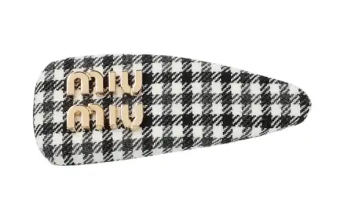 MIU MIU Metal Hair Clips Women's Black