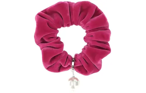 MIU MIU Pearl Charm Embellished Scrunchie