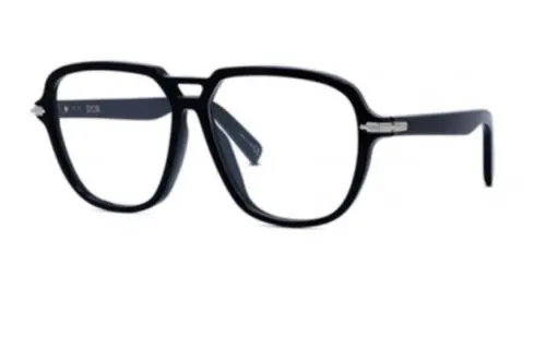 DIOR Acetate Aviator Eyeglass Frames Men's Black