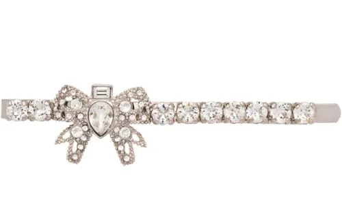 MIU MIU Crystal Hair Clips Women's
