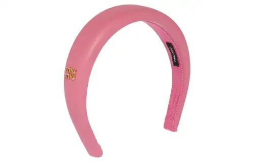 MIU MIU Metal Headbands Women's Begonia Pink