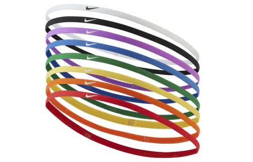 Nike Nike, rainbow multicoloured headband, 8 pieces