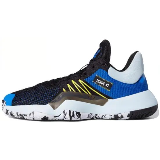 Adidas D.O.N. Issue #1 Basketball Shoes Men Low-top Black/Blue