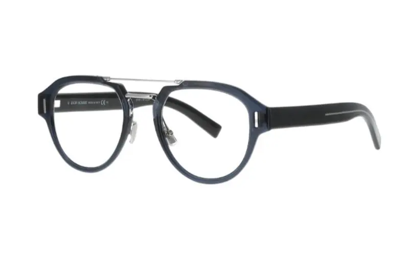 DIOR Aviator Eyeglass Frames Women's Blue Black