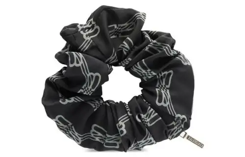 Balenciaga Hair Tie Women's Black