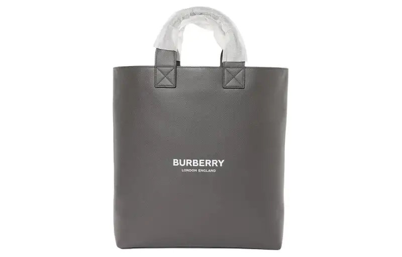 Burberry Artie Leather Tote Bag, Shopping Bag, Handbag Unisex Gray