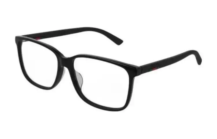 GUCCI Acetate Irregular Shape Eyeglass Frames Women's Black