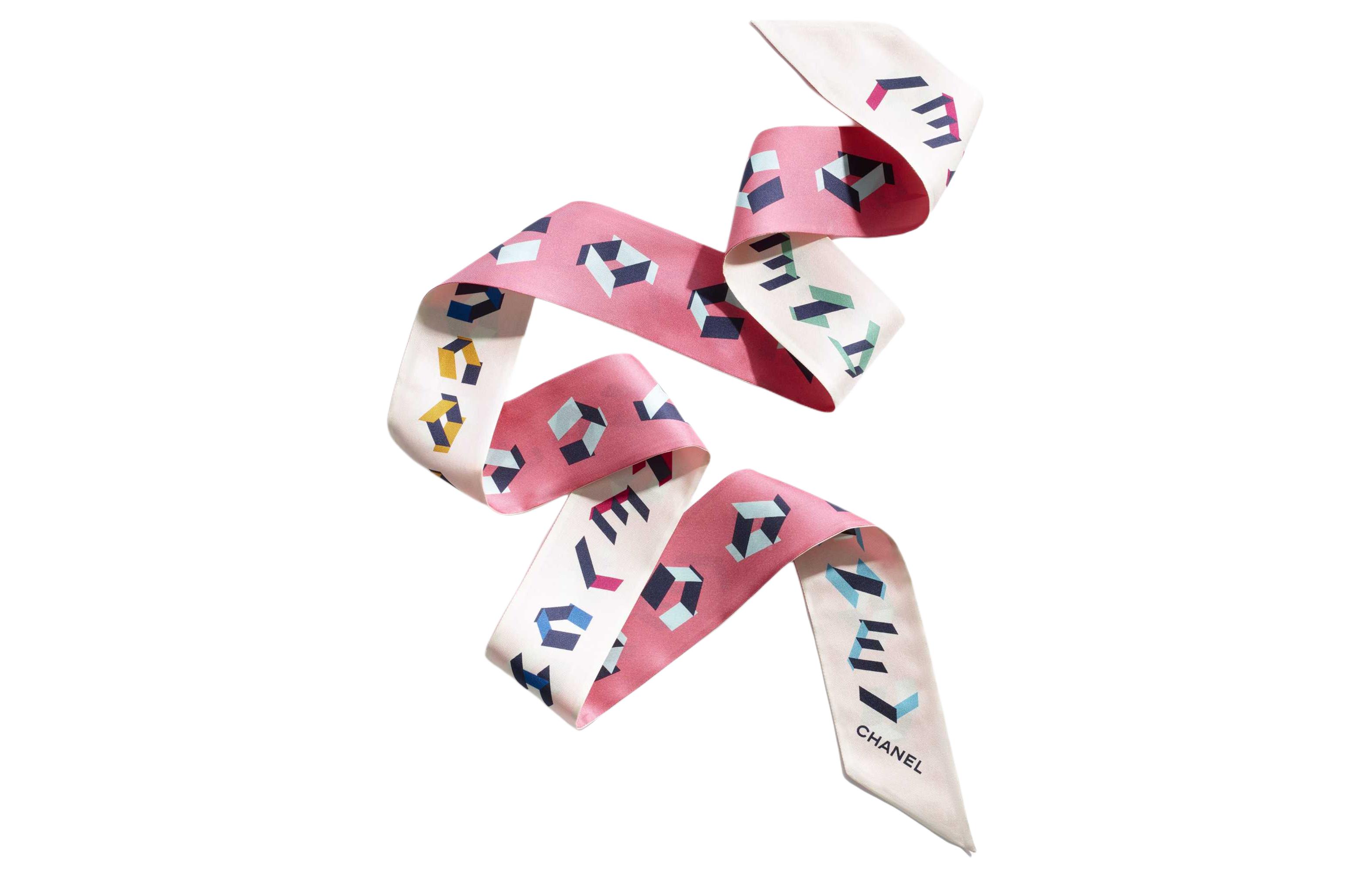 CHANEL Hair Bands Women's Pink/White
