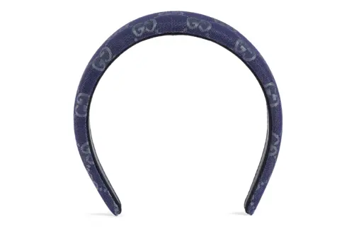 GUCCI GG Sheepskin Headbands Women's Blue