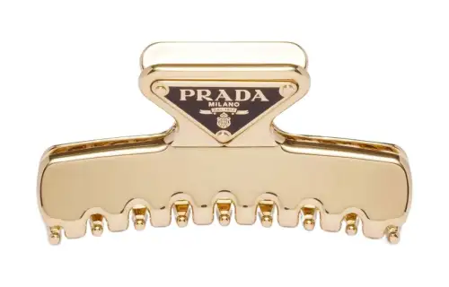 PRADA Logo Plaque Hair Clip