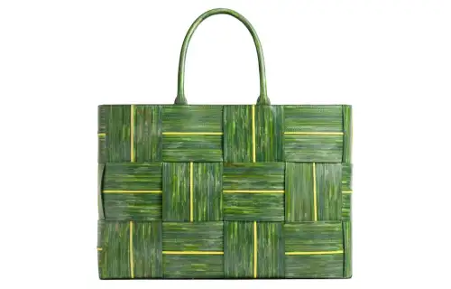 Bottega Veneta Calfskin Tote Bag, Shopping Bag, Handbag Large Men's Green