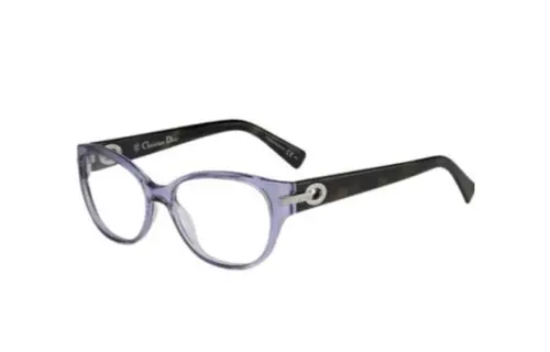 DIOR Irregular Shape Eyeglass Frames Women's Purple