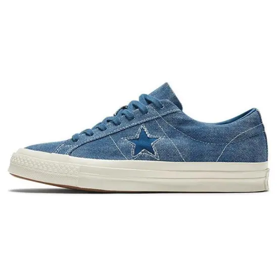 Converse One Star Canvas Shoes Unisex Low-top Denim Blue