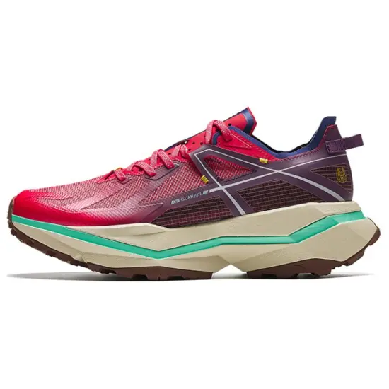 ANTA Falcon Hunting Running Shoes Men Low-Top Maroon/Grayish Grape Purple