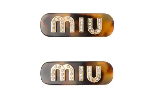 MIU MIU Hair Clip Women's Tortoiseshell