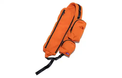 THE NORTH FACE 5.8L Crossbody Bag Outdoor Bag Polyester With Wool Orange Unisex