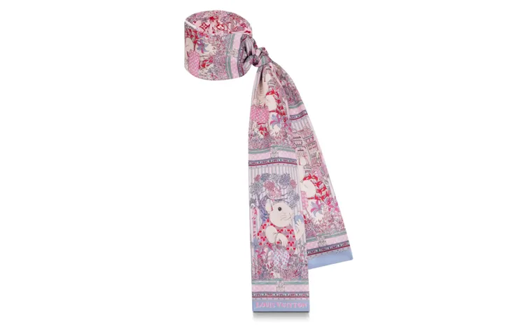 LOUIS VUITTON Silk Hair Bands Women's