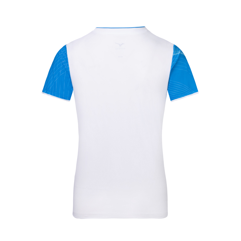 Mizuno Badminton Jersey Women’s Sky Blue/Orange Red/Purple