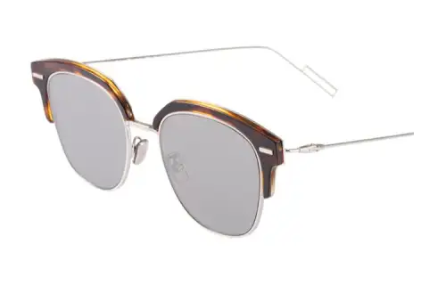 DIOR Irregular Shape Sunglasses Women's Tortoiseshell
