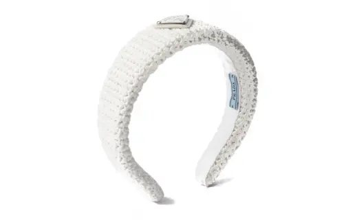 PRADA Triangle-Logo Headband
