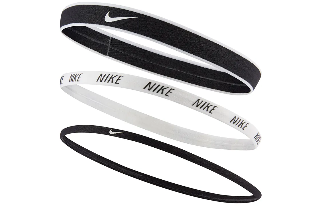 Nike Polyamide Hair Bands Unisex Black/White/Black