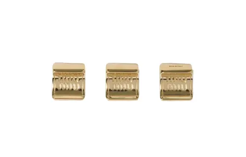 MIU MIU Metal Claw Clip Hair Clips Women's Gold