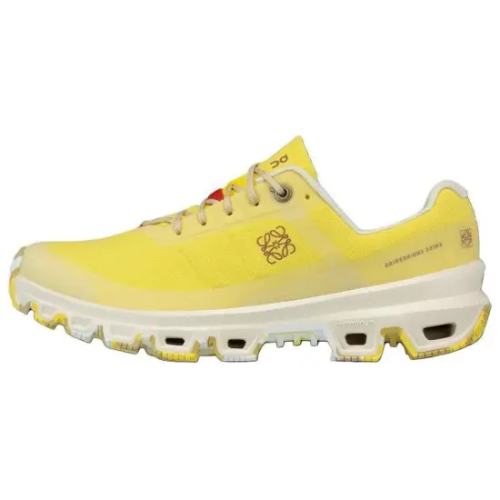 LOEWE x On LOEWE Cushioning Wear Resistant Low Top Running Shoes Women's Yellow White
