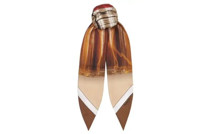 Burberry Silk Hair Band Women's Brown