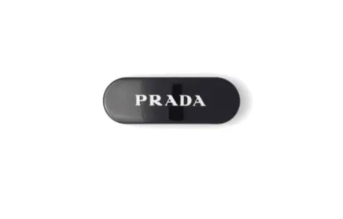 PRADA Logo print Hair Clip