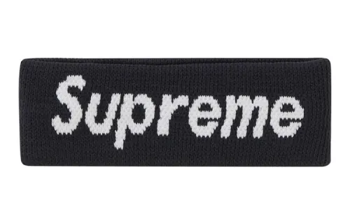 Supreme Hair Bands Unisex Black