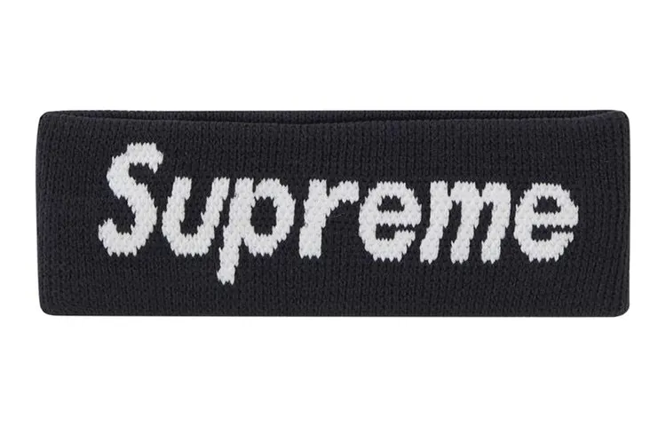 Supreme Hair Bands Unisex Black