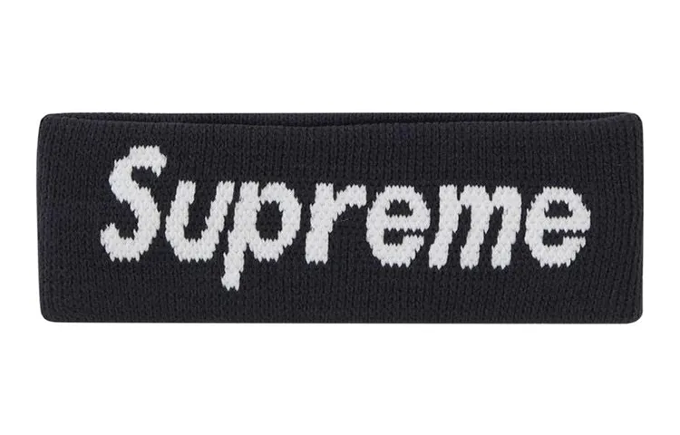 Supreme Hair Bands Unisex Black