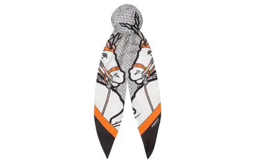 Burberry Silk Hair Band Women's Multicolor