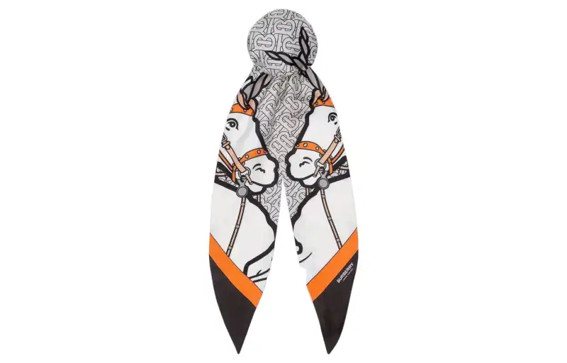 Burberry Silk Hair Band Women's Multicolor