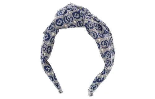 GUCCI Monogram Ruched Headband