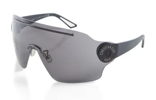 DIOR Acetate Irregular Shape Sunglasses Women's Black