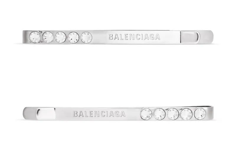 Balenciaga Hair Clips Women's Silver