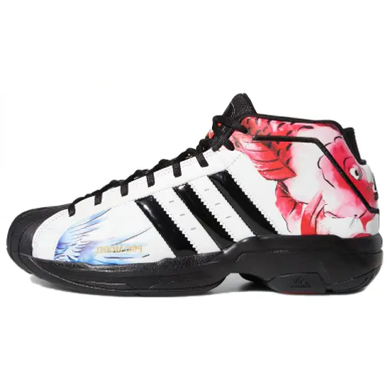 Adidas PRO Model 2G Basketball Shoes Men Low-top White/Red/Blue/Black