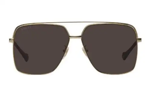 GUCCI Aviator Sunglasses Men's Gold