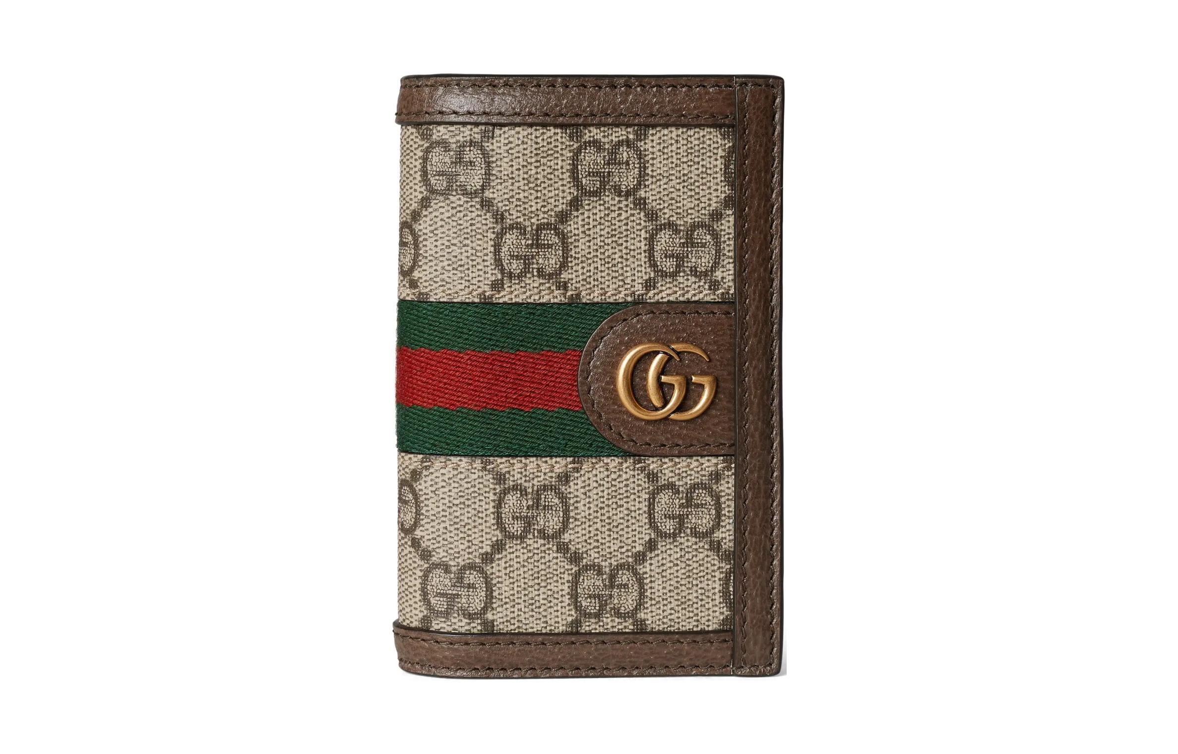 Мужской картхолдер Gucci Ophidia (бежево-коричневый)