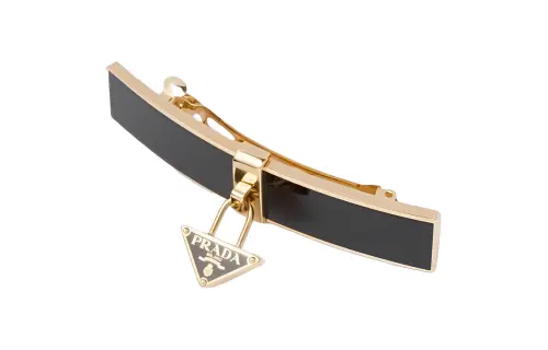 PRADA Triangle-logo Hair Clip