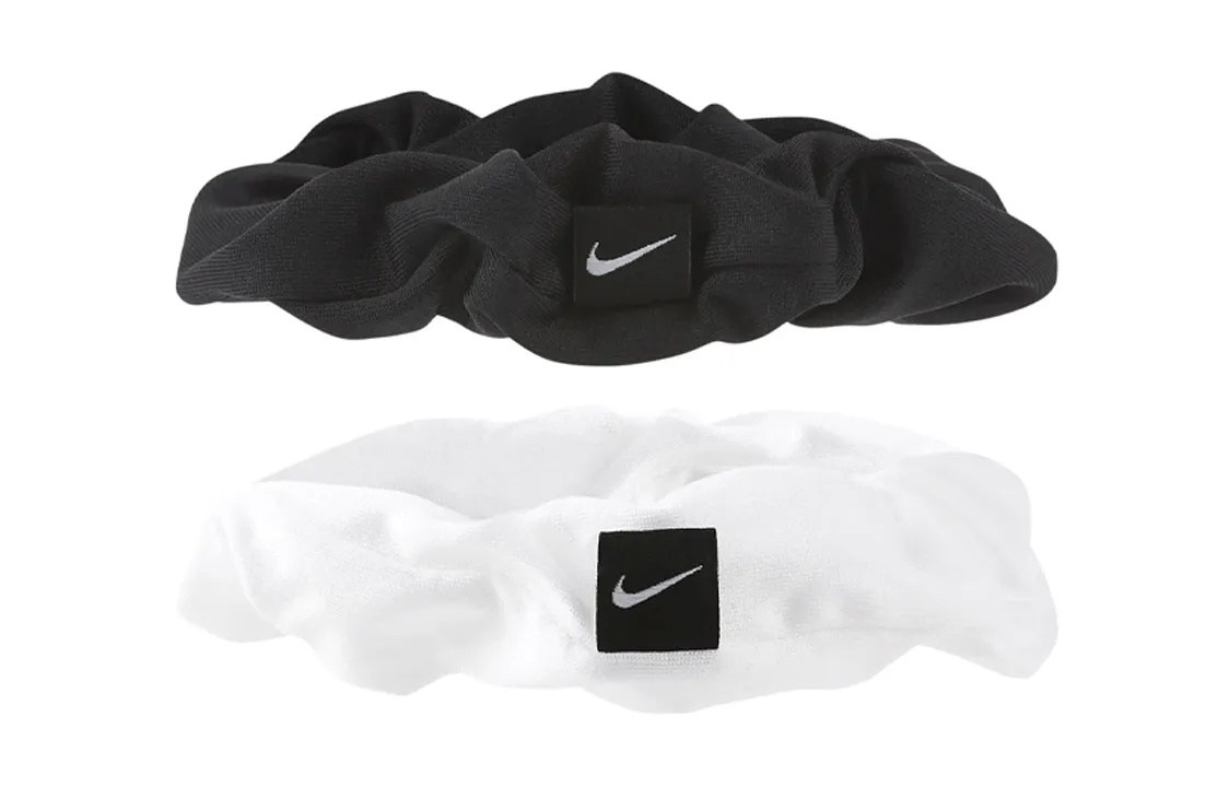 Nike Polyester, Rubber, Elastane Hair Tie Unisex Black/White
