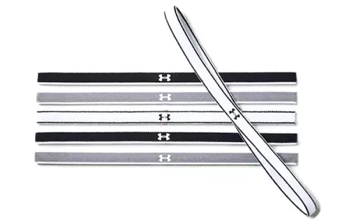 Under Armour Fabric Headband Black White Gray/Black White Red