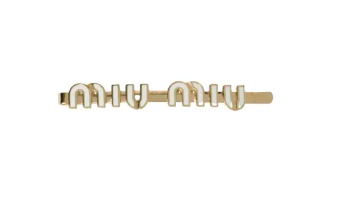 Miu Miu logo-lettering hairclip