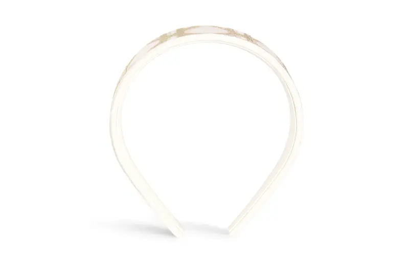 DIOR Cotton Headbands Women's White