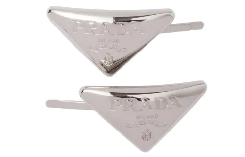 PRADA Hair Clips Women's Silver